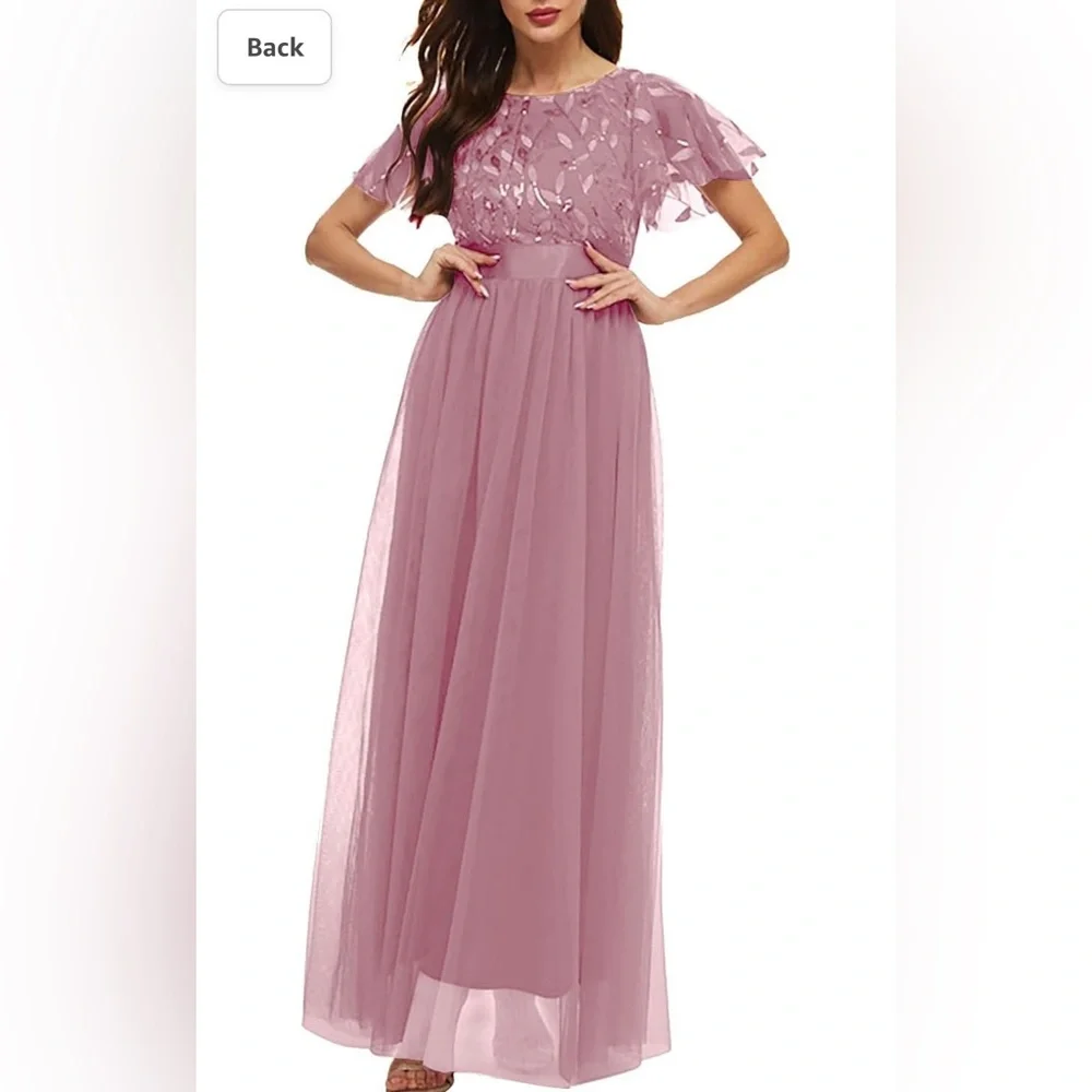 Ever Pretty A-Line Formal Dress Size XL Lavender - Picture 2 of 8